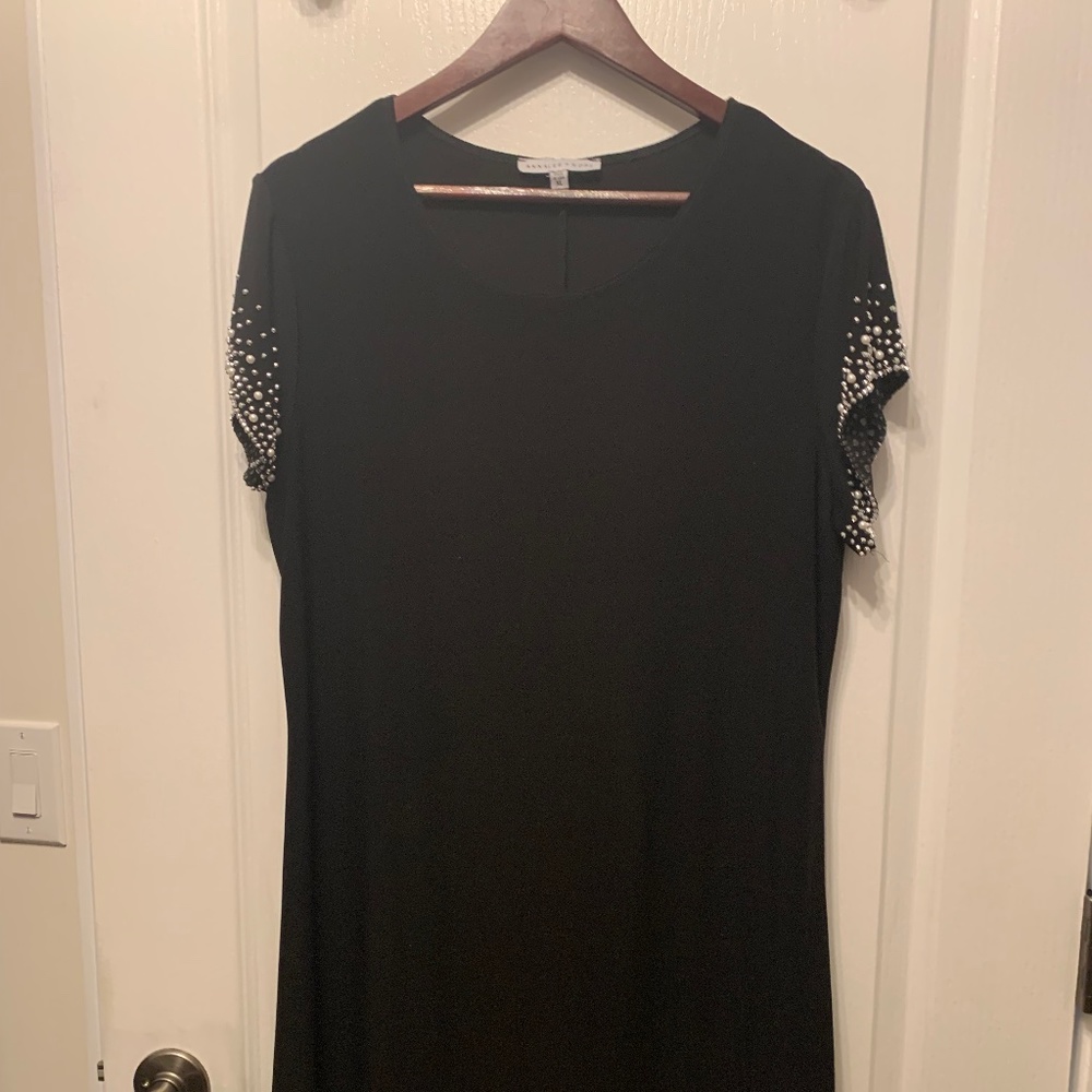 Anna Lee & Hope Beaded, Cap Sleeve Dress